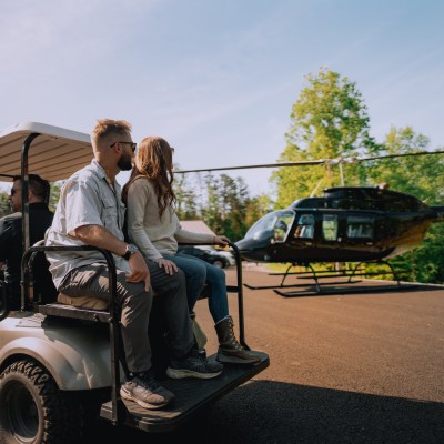 a man riding on the back of a truck