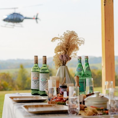 a bottle of wine on a table
